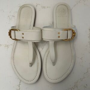 Tory Burch White Sandals - 8.5